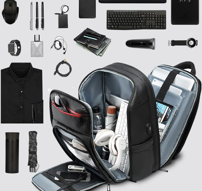 Waterproof Multifunctional Laptop Backpack with External USB Charge Port